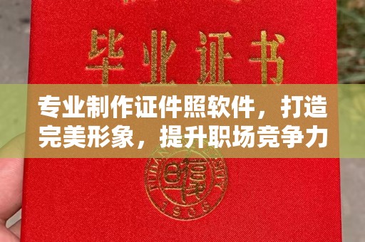桥头专业制作证件照软件，打造完美形象，提升职场竞争力
