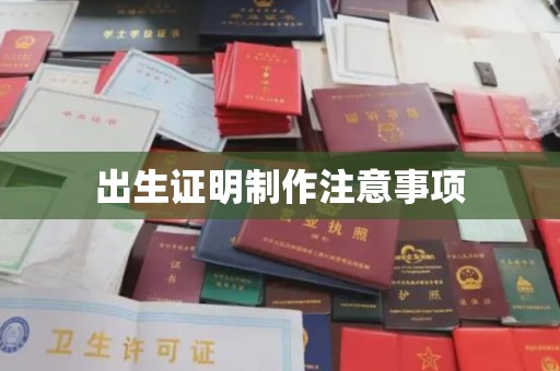 桥头出生证明制作注意事项