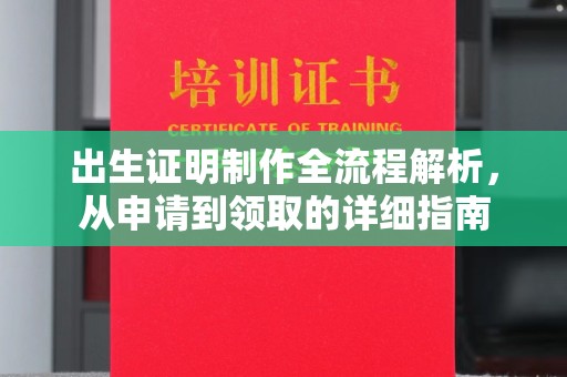 桥头出生证明制作全流程解析，从申请到领取的详细指南